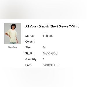NEW lululemon All Yours Tee